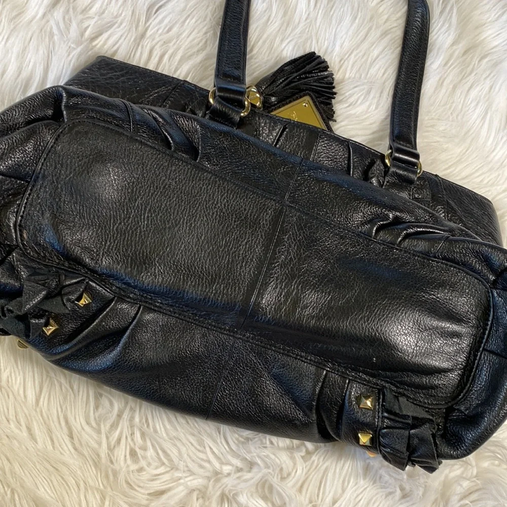 Betsey Johnson • Leather Studded Ruffle Detail Purse